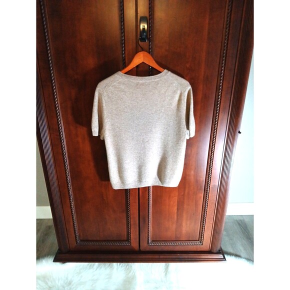 QUINCE Women's Size XL 100% Mongolian Cashmere Short Sleeve Crew Neck Sweater - Picture 5 of 9